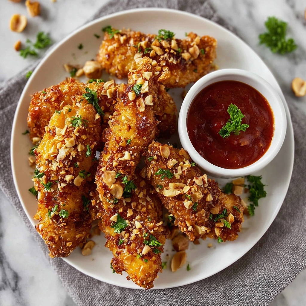 Crispy Pecan Crusted Chicken Tenders Recipe - Recipe Image