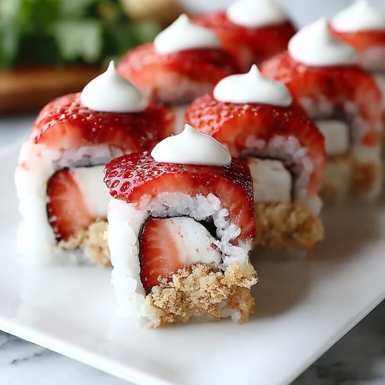 Delicious Strawberry Shortcake Sushi Roll Recipe