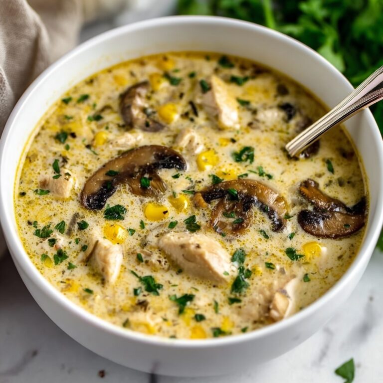 Low Carb Chicken Mushroom Soup for Cozy Nights In Recipe