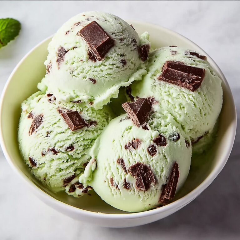 Homemade Mint Chocolate Chip Ice Cream for Summer Bliss Recipe