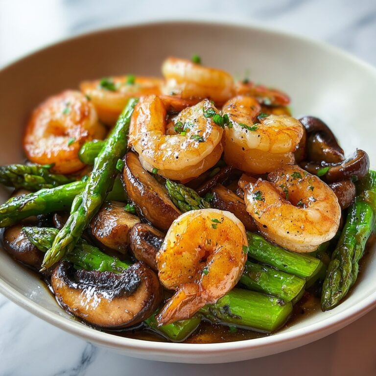 Shrimp and Asparagus Stir-Fry with Mushrooms Recipe