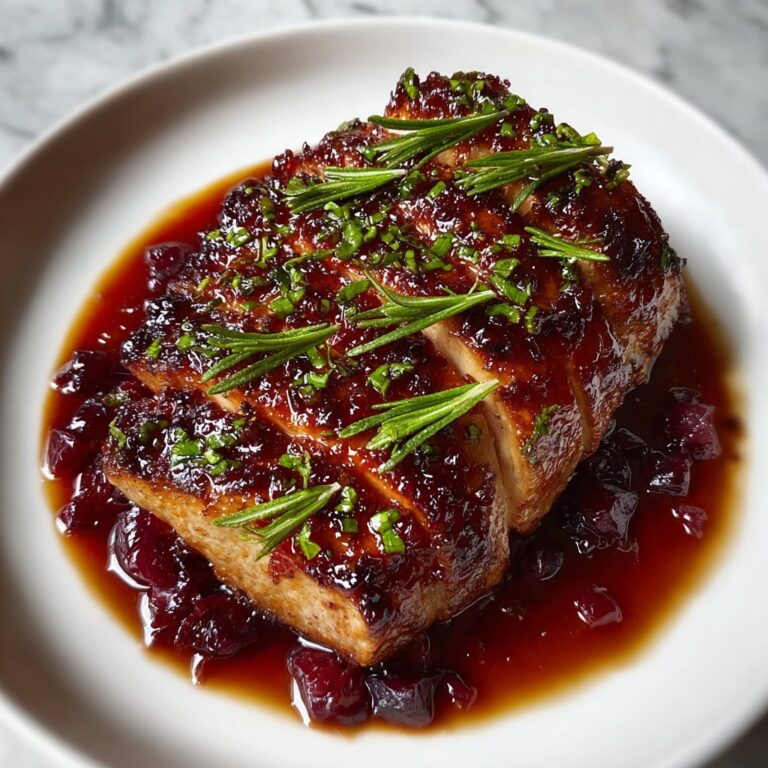 Cranberry Orange Glazed Turkey Breast Recipe