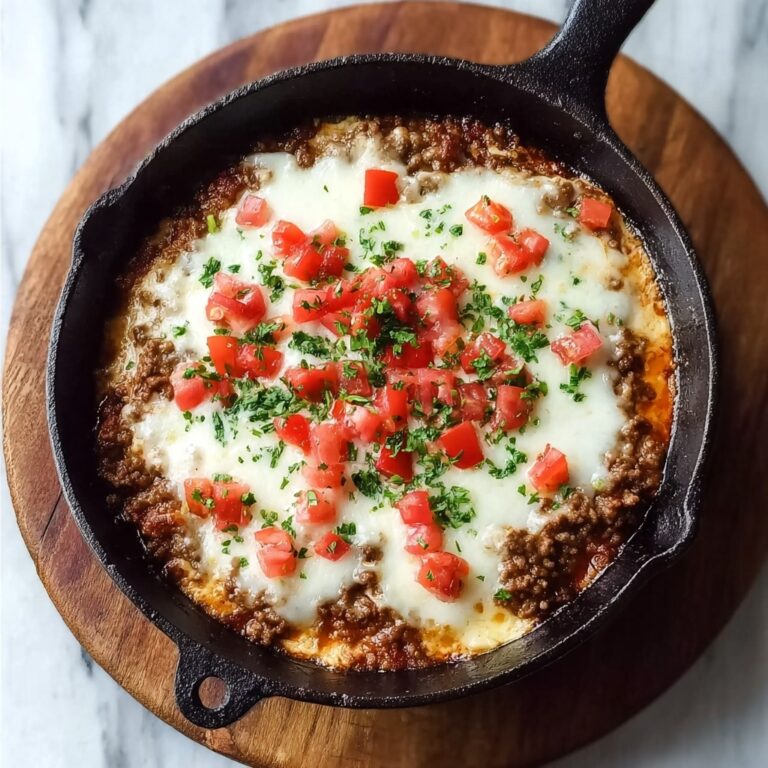 Cheesy Provolone Beef Skillet Recipe