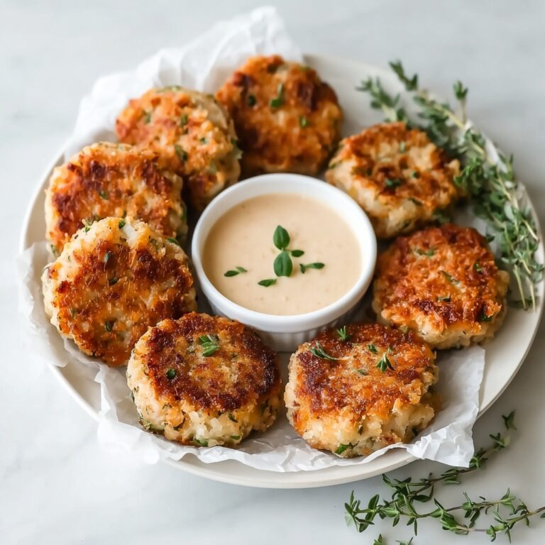 Savory Sardine Fish Cakes with Herb-Yogurt Dipping Sauce Recipe