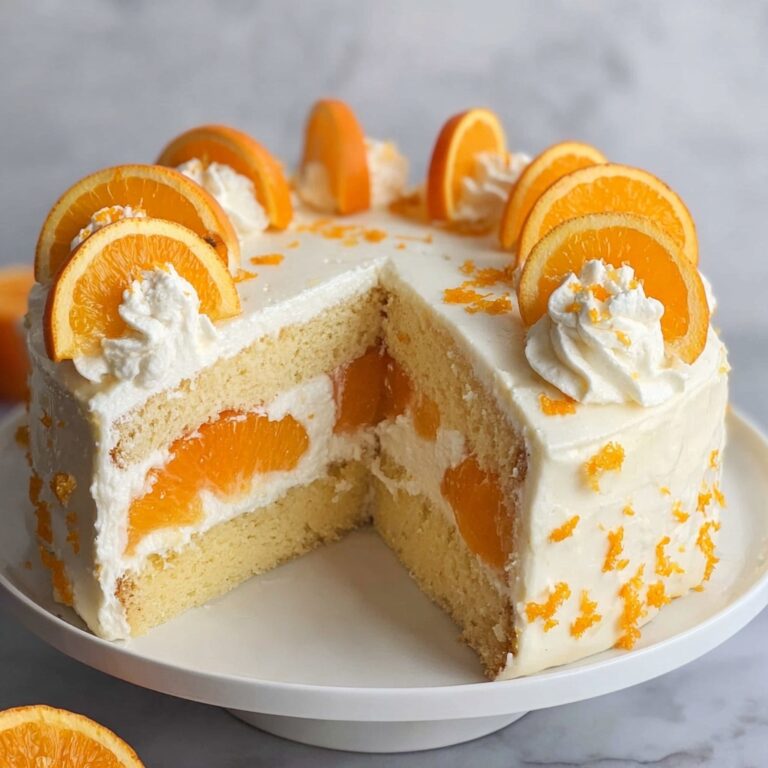 Orange Creamsicle Ice Cream Cake Recipe