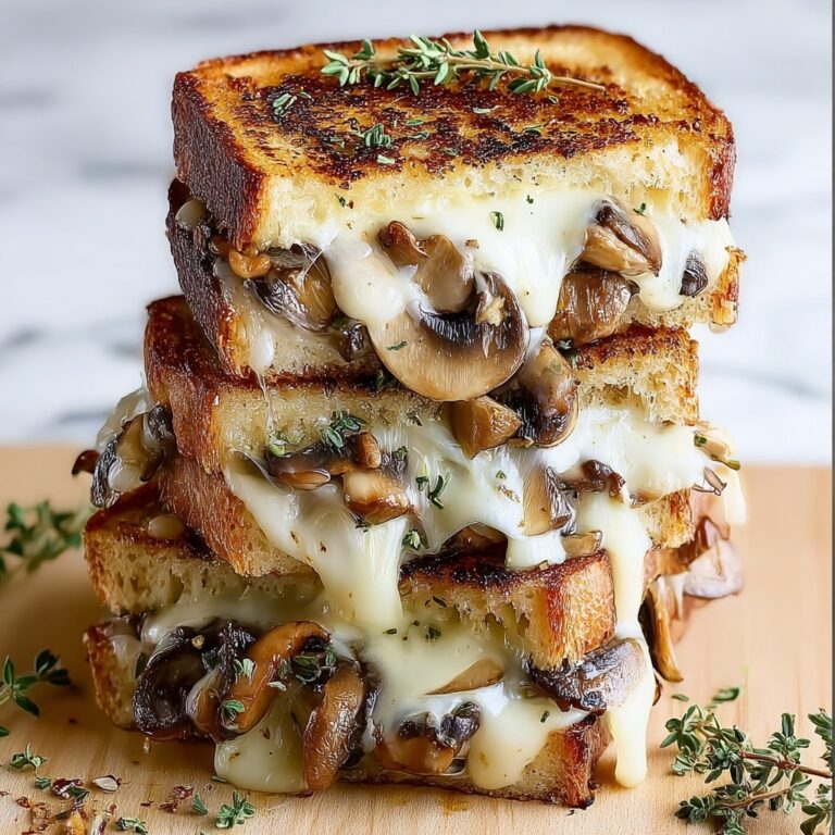 Mushroom Onion Gouda Grilled Cheese Recipe