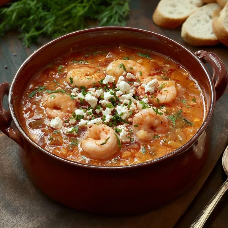 Shrimp Saganaki Soup Recipe