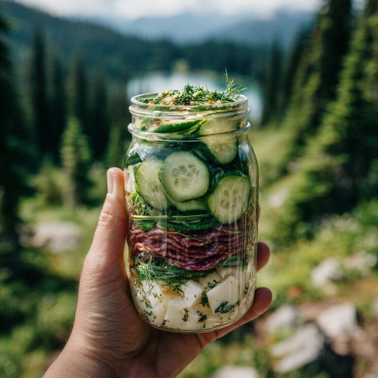 Easy Marinated Cheese Appetizer with Salami & Pickles Recipe