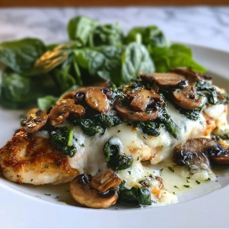 Spinach and Mushroom Smothered Chicken: 5 Comforting Steps Recipe